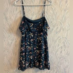 Spaghetti Strap Ruffle Mini Dress